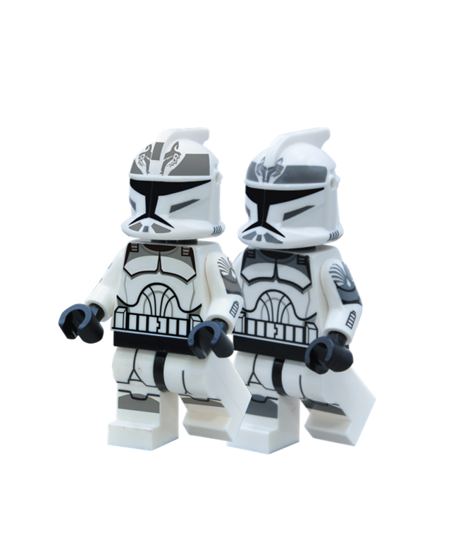 Duo pack- 104th dark gray trooper, ver. 2 trooper