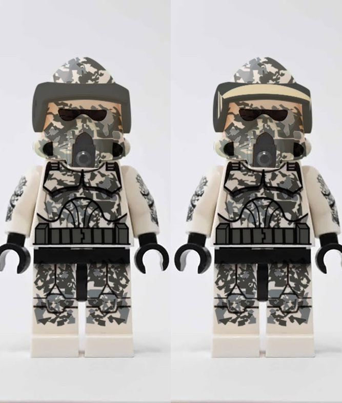 Duo pack- AP1 Teth trooper ver. 1/ ver. 2 ( ARF trooper )